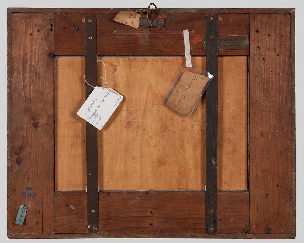 Venaria, Reggia, Passaggio del Mar Rosso, inv. 299, verso - dopo il restauro