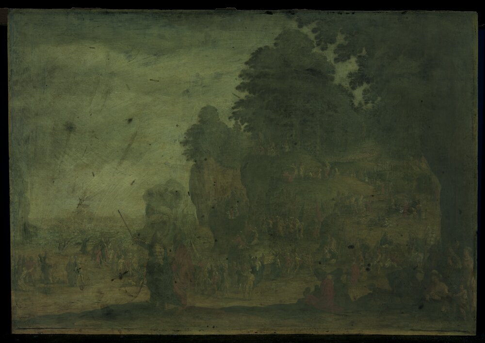 Venaria, Reggia, Passaggio del Mar Rosso, inv. 299 - analisi UV