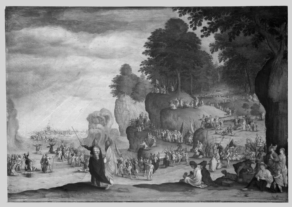 Venaria, Reggia, Passaggio del Mar Rosso, inv. 299 - infrarosso IR (950 nm)