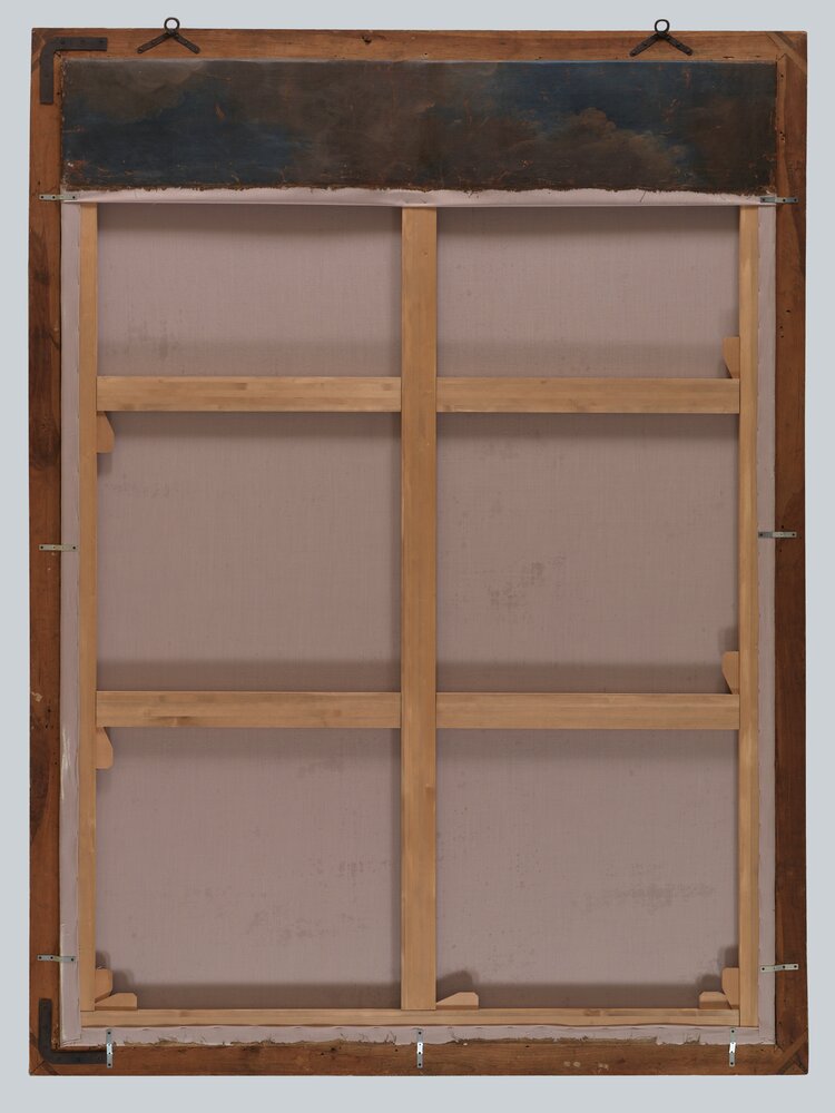 Biella, Palazzo La Marmora, Equestrian portrait of Prince Eugene - after restoration