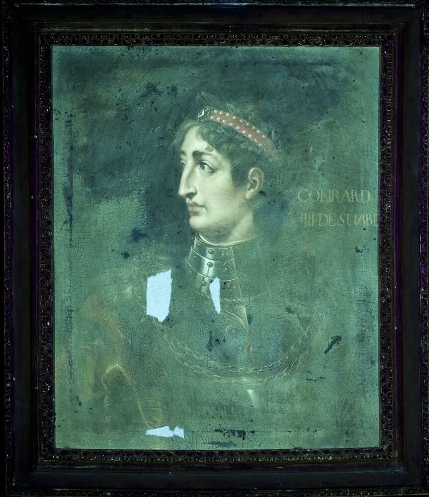 Venaria, Royal Palace, Portrait of Conrad of Sweden, inv. 5497 - UV analysis