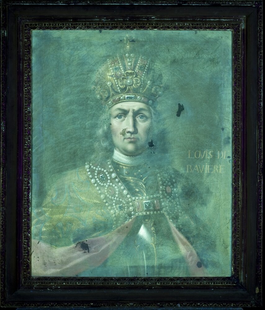 Venaria, Royal Palace, Portrait of Louis of Bavaria, inv. 5500 - UV analysis