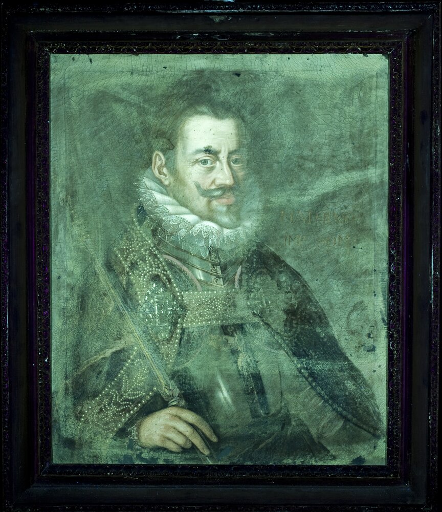 Venaria, Reggia, Portrait of Matthias, inv. 5586 - UV analysis