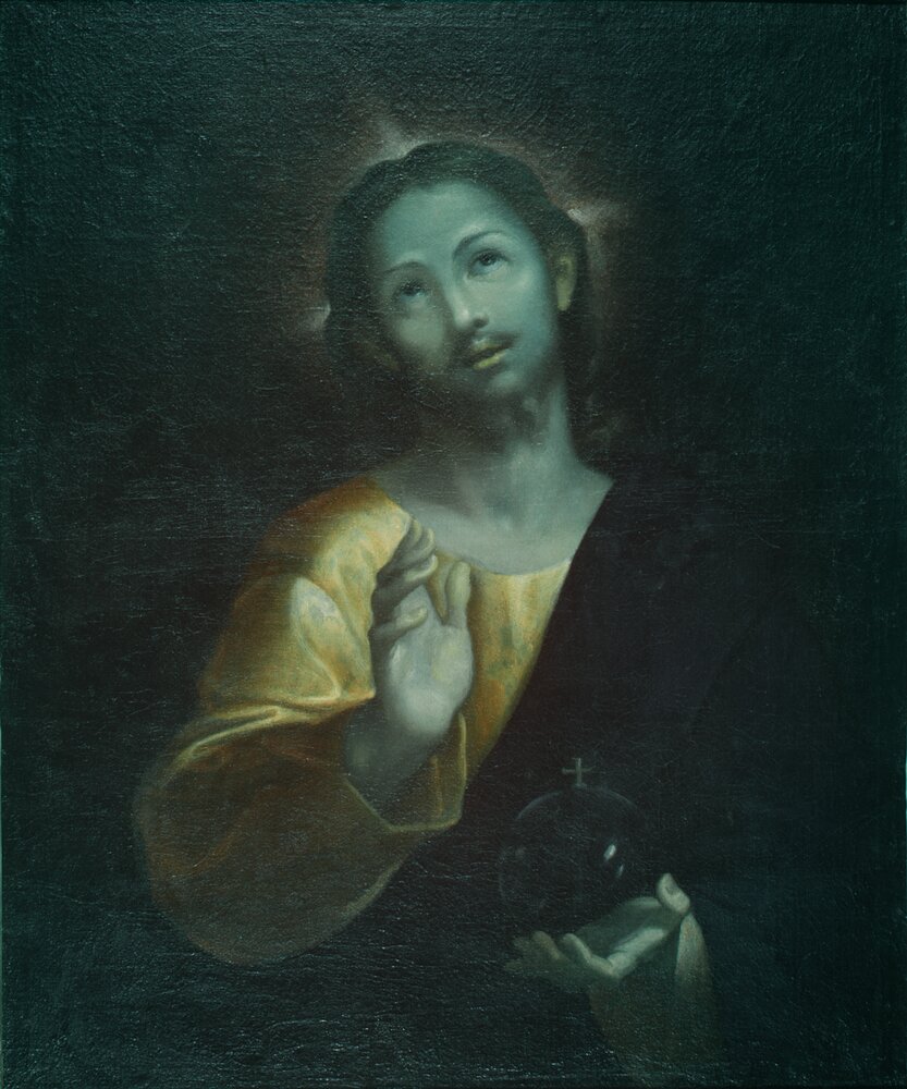 Moncalieri, Castle, Blessing Christ - Infrared in False Color (950 nm)