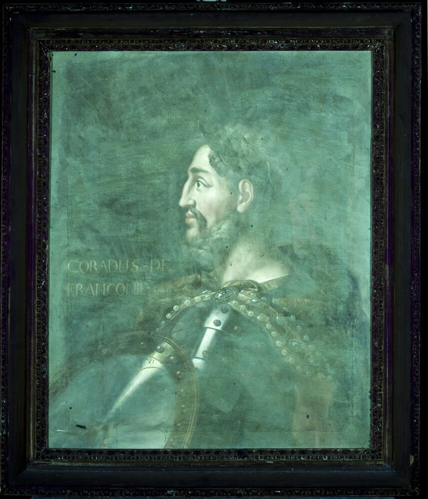 Venaria, Reggia, Portrait of Conrad of Franconia, inv. 5499 - UV analysis