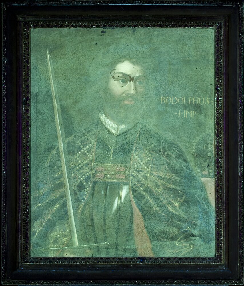 Venaria, Reggia, Portrait of Rudolph I, inv. 5485 - UV analysis