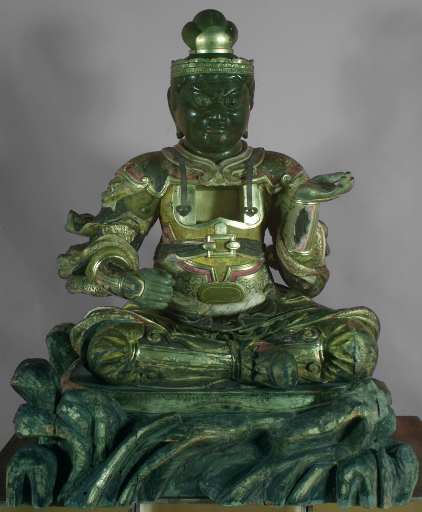 Museum of Oriental Art, Tamon-Ten inv. Js/13 - falsecolor