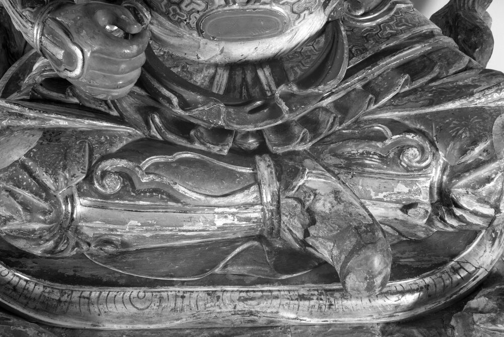 Museum of Oriental Art, Tamon-Ten inv.Js/13 - infrared