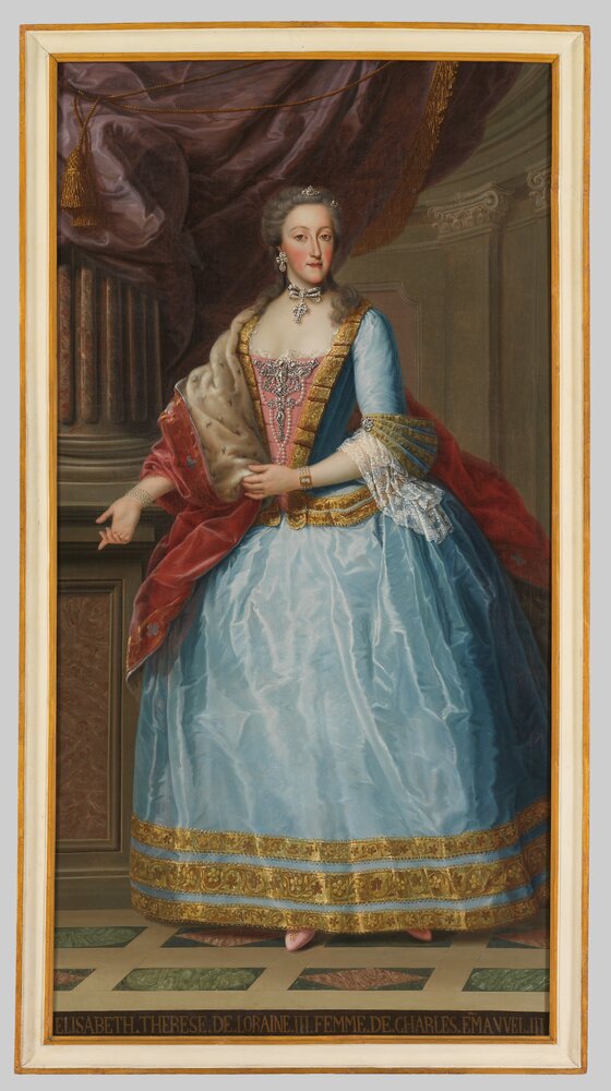Venaria, Reggia, G. Panealbo (attr.), Portrait of Elizabeth of Lorraine, inv. R 6470 - after restoration