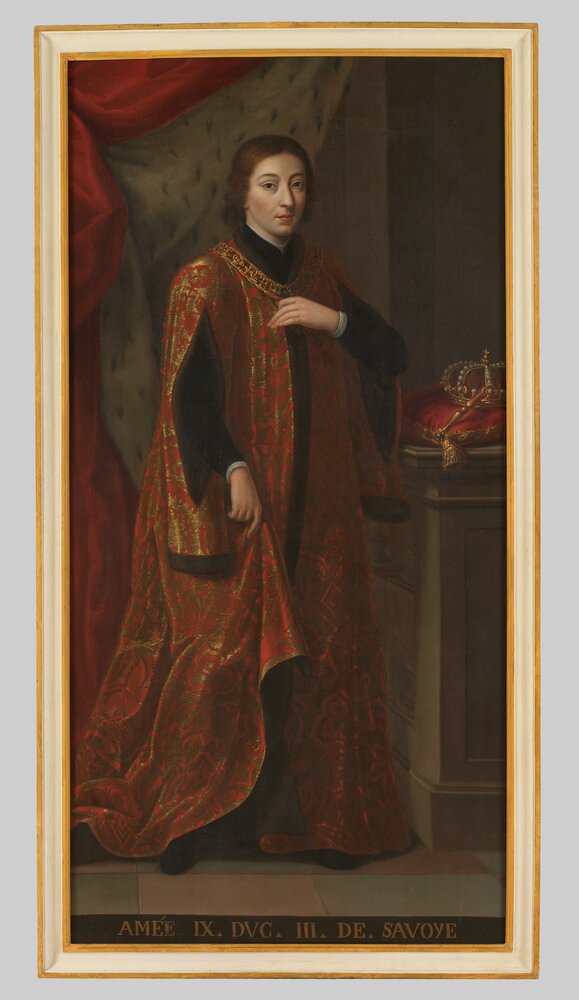 Venaria, Reggia, G. Panealbo (attr.), Portrait of Amadeus IX, inv. R 5538 - after restoration