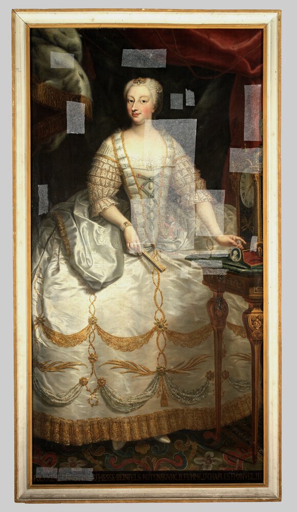 2mc16-TE-2011_Venaria Reale , Reggia, G. Panealbo (attr.), Portrait of Polissena Cristina of Hesse Rheinfels, inv. R 6473 (ownership of Racconigi Castle)