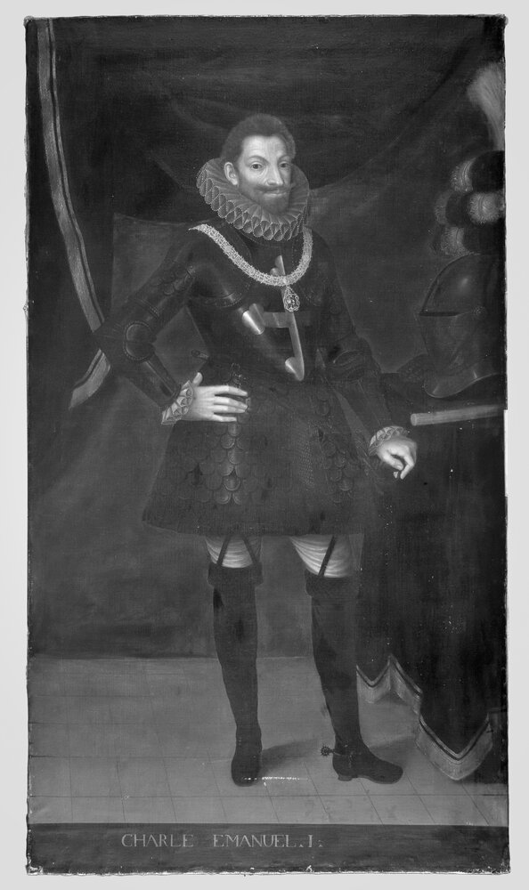 Venaria, Reggia, Portrait of Carlo Emanuele I, inv. R 5539 - infrared IR (950 nm)