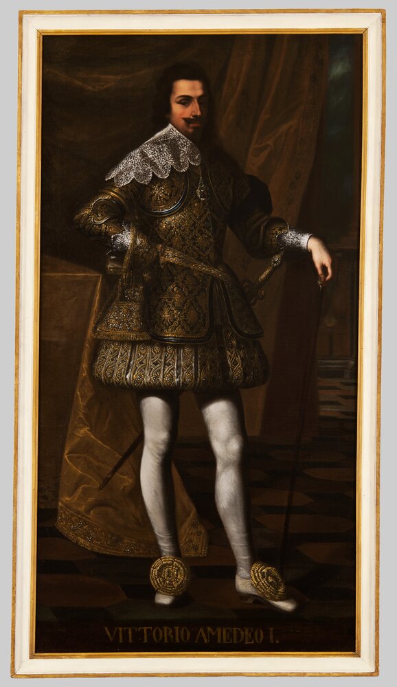 Venaria, Reggia, Portrait of Vittorio Amedeo I, inv. R 5534 - after restoration