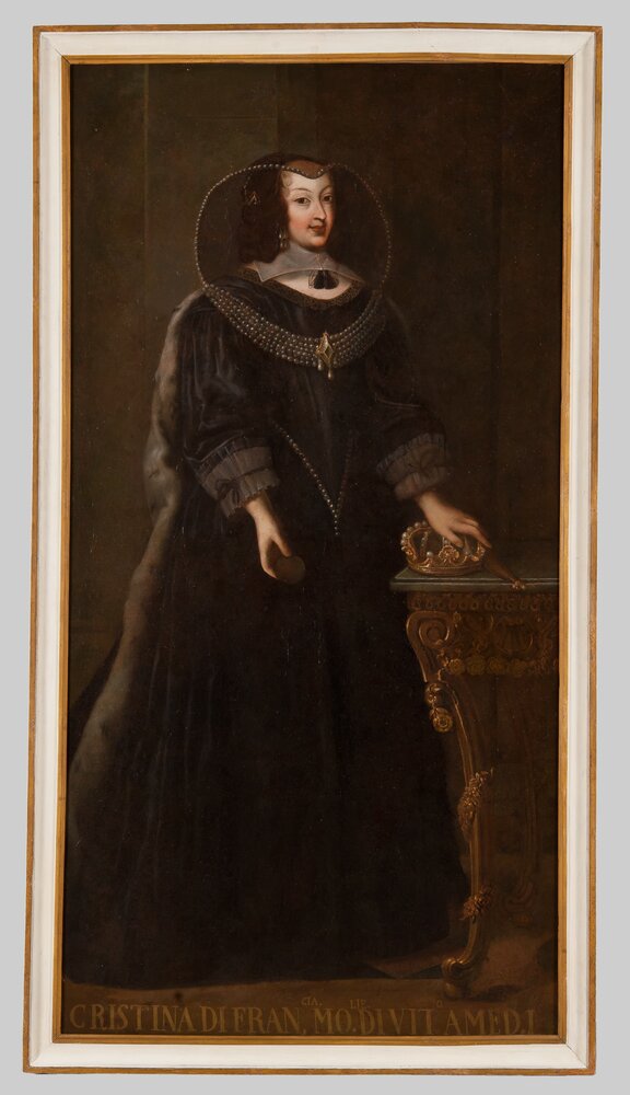 Venaria, Reggia, G. Panealbo (attr.), Portrait of Christina of France, inv. R 5535 - after restoration