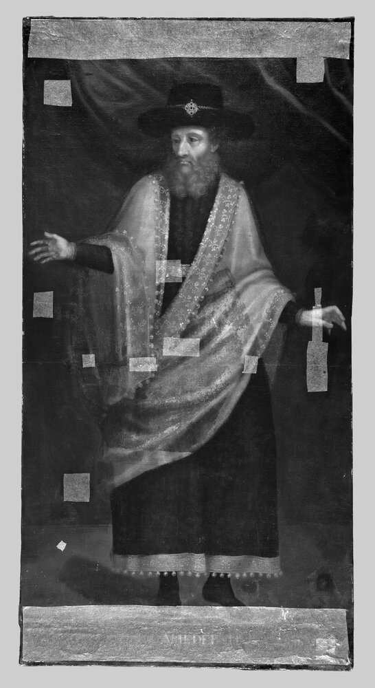 Venaria, Reggia, Portrait of Amadeus II, inv. R 1511 - infrared IR (950 nm)