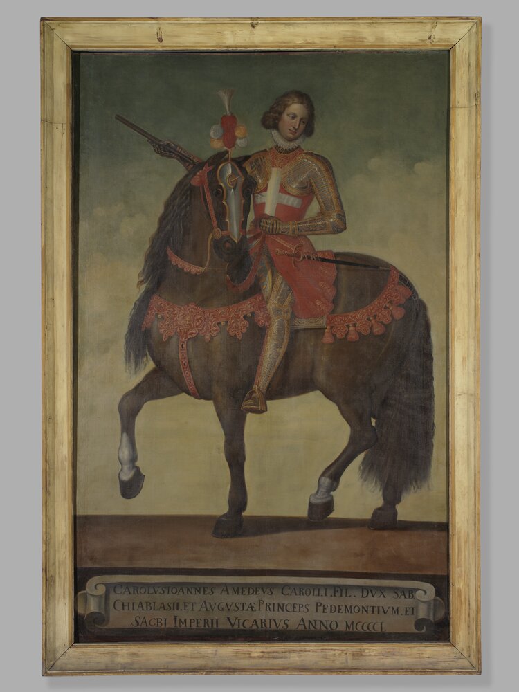 13-TE-2008_Moncalieri, Castello, Equestrian portrait of Carlo Giovanni Amedeo di Savoia, inv. 300