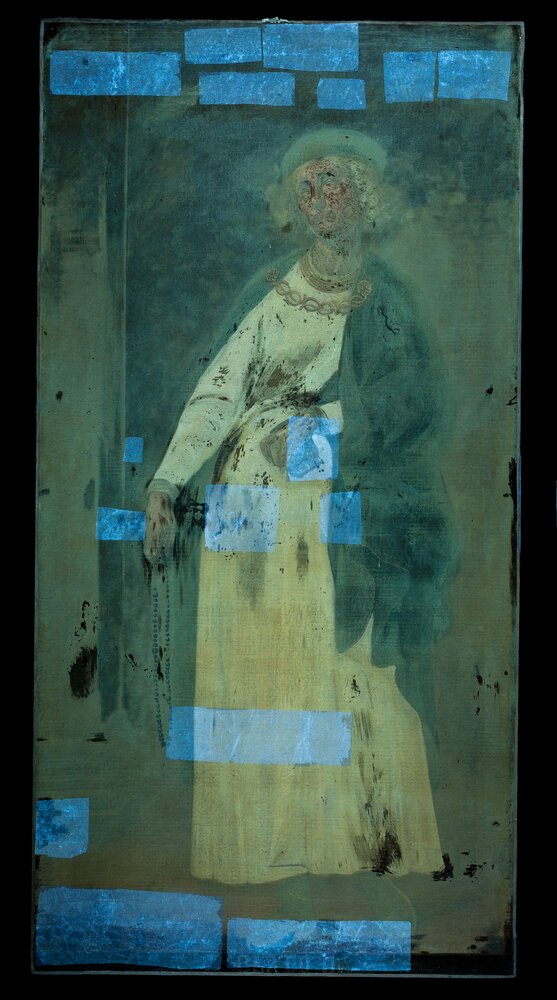 Venaria, Reggia, Portrait of Umberto III, inv. R 1519 - UV analysis