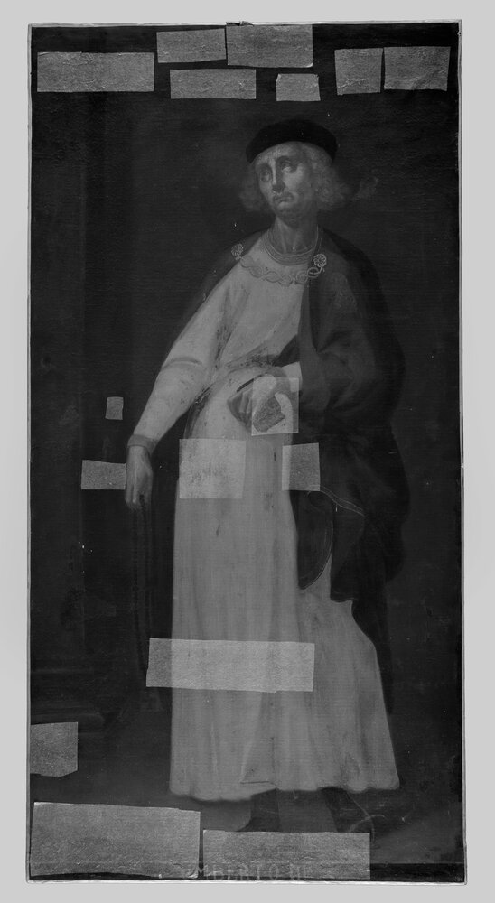 Venaria, Reggia, Portrait of Umberto III, inv. R 1519 - infrared IR (950 nm)