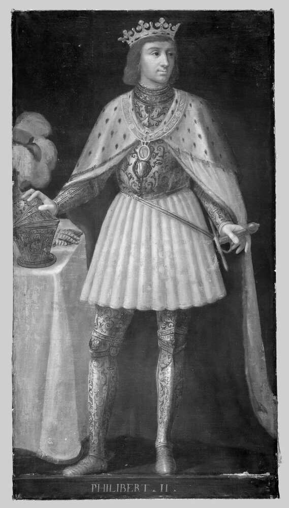 Venaria, Reggia, Portrait of Philibert II the Beautiful, inv. R 5541 - infrared (950 nm)