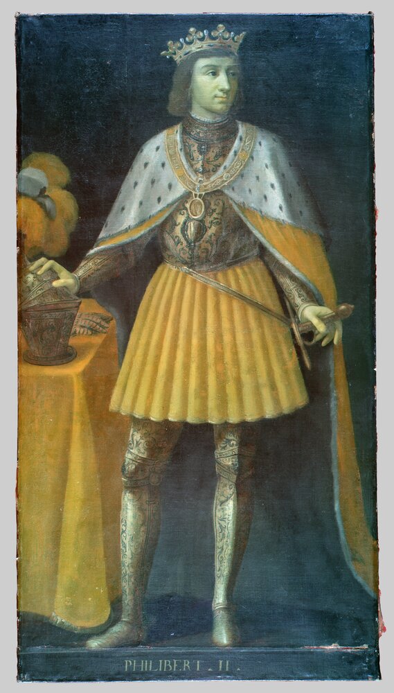 Venaria, Reggia, Portrait of Philibert II the Beautiful, inv. R 5541 - Infrared in false color (950 nm)