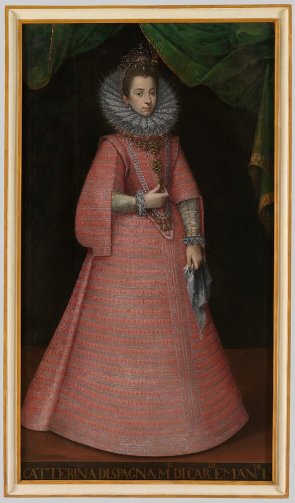 Venaria, Royal Palace, Portrait of Catherine of Habsburg, in R 5532 - after restoration