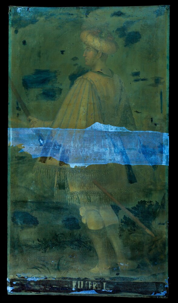 Venaria Reale, Royal Palace, Portrait of Philip I, inv. R 1515 - UV analysis