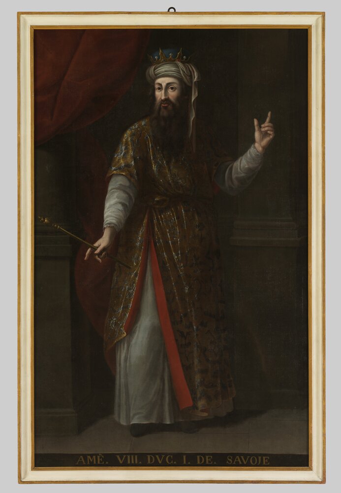 Venaria Reale, Reggia, G. Panealbo (attr.), Portrait of Amadeus VIII, inv. R 1512 - after restoration