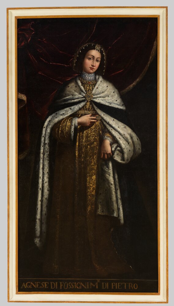 Venaria, Royal Palace, Portrait of Agnes by Faucigny, inv. R 1484 - after restoration