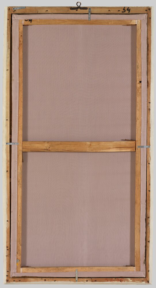 Venaria, Reggia, Portrait of Charles III, inv. R 5529, verso - after restoration