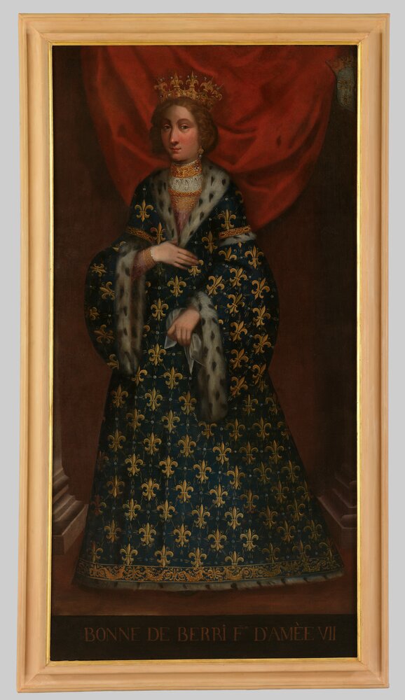 Venaria, Reggia, Ritratto di Bona di Berry, inv. R 1503 - dopo il restauro