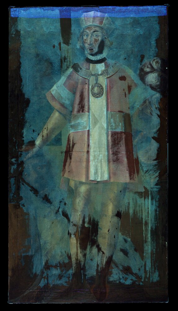 Venaria, Royal Palace, Portrait of Philip II, inv. R 1501 - UV analysis