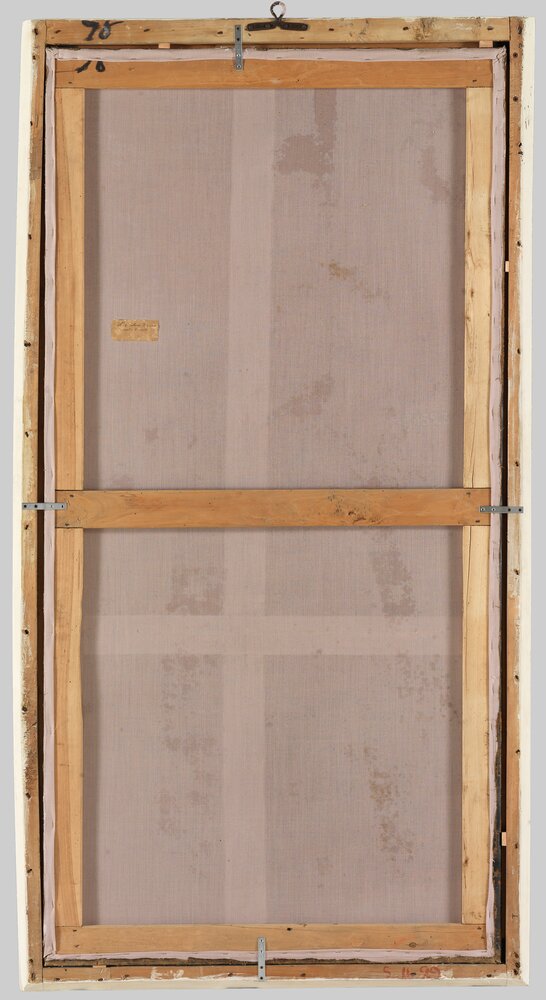 Venaria, Royal Palace, Portrait of Catherine of Bavaria, inv. R 1523, verso - after restoration