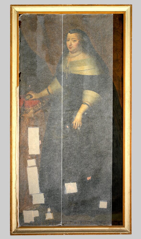 2mc13-TE-2011_Venaria, Reggia, G. Panealbo (attr.), Portrait of Maria Giovanna Battista di Nemours, inv. R 6476 (property of Racconigi Castle)