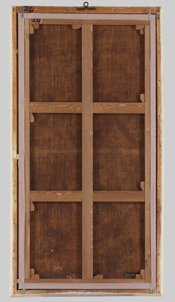 Venaria, Reggia, G. Panealbo (attr.), Portrait of Anna d'Orleans, inv. R 6468, verso - after restoration