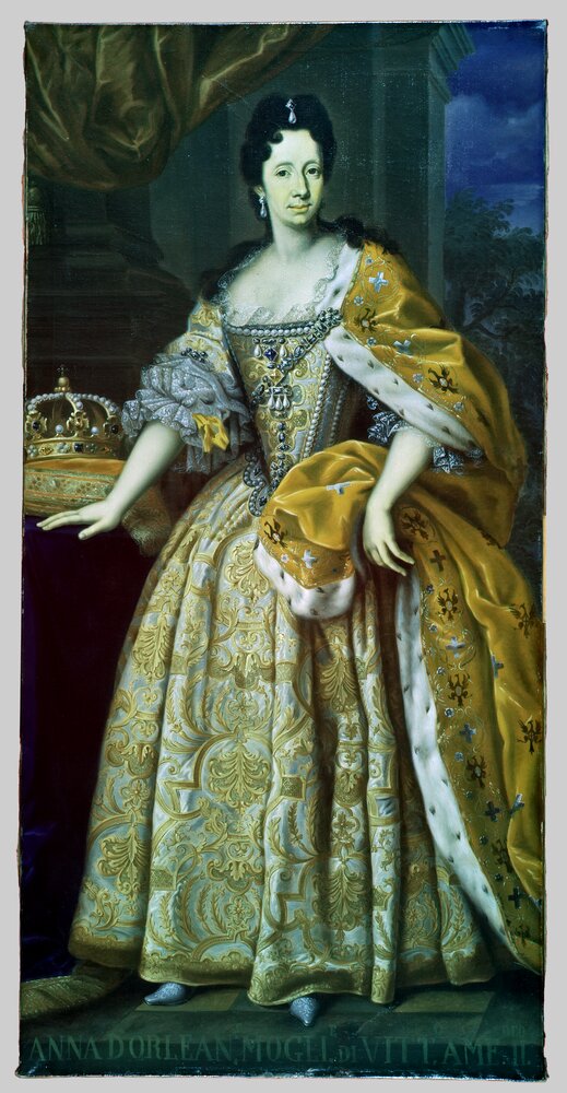 Venaria, Reggia, G. Panealbo (attr.), Portrait of Anna d'Orleans, inv. R 6468 - Infrared in false color (950 nm)