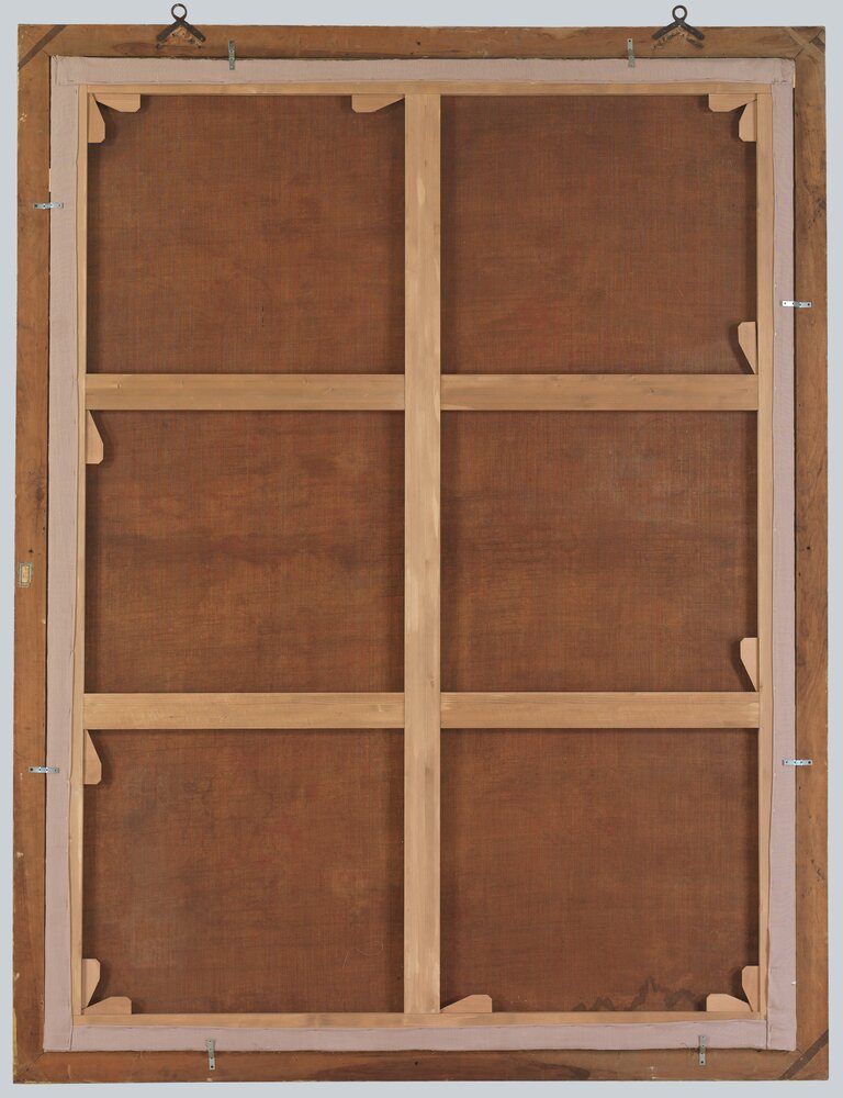 Venaria Reale, Reggia di Venaria, M. G. B. Clementi (Clementina), Ritratto di Vittorio Amedeo II, verso - dopo il restauro