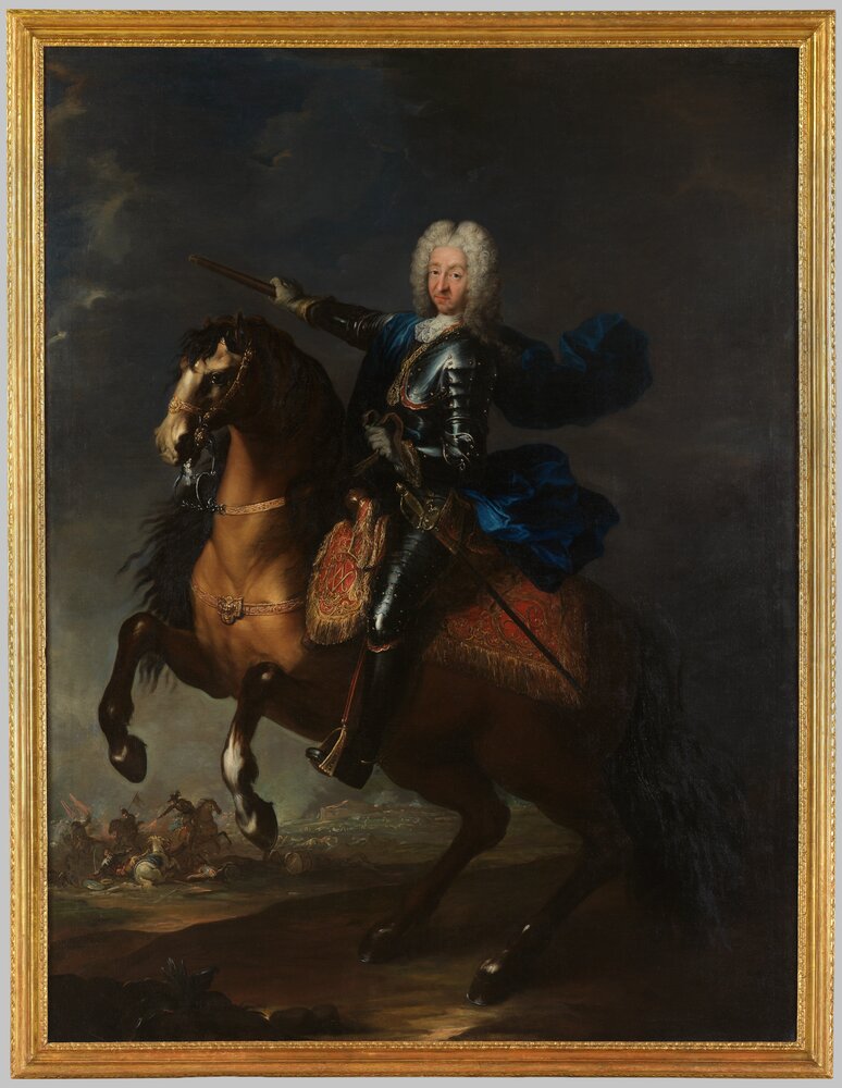 Venaria Reale, Reggia di Venaria, M. G. B. Clementi (Clementina), Ritratto di Vittorio Amedeo II - dopo il restauro