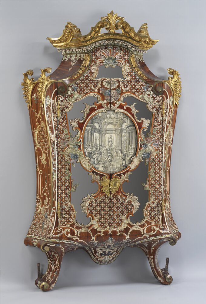 Rome, Quirinal Palace, P Piffetti, Double Body, inv. PR 373, DP 1668 - top, before restoration