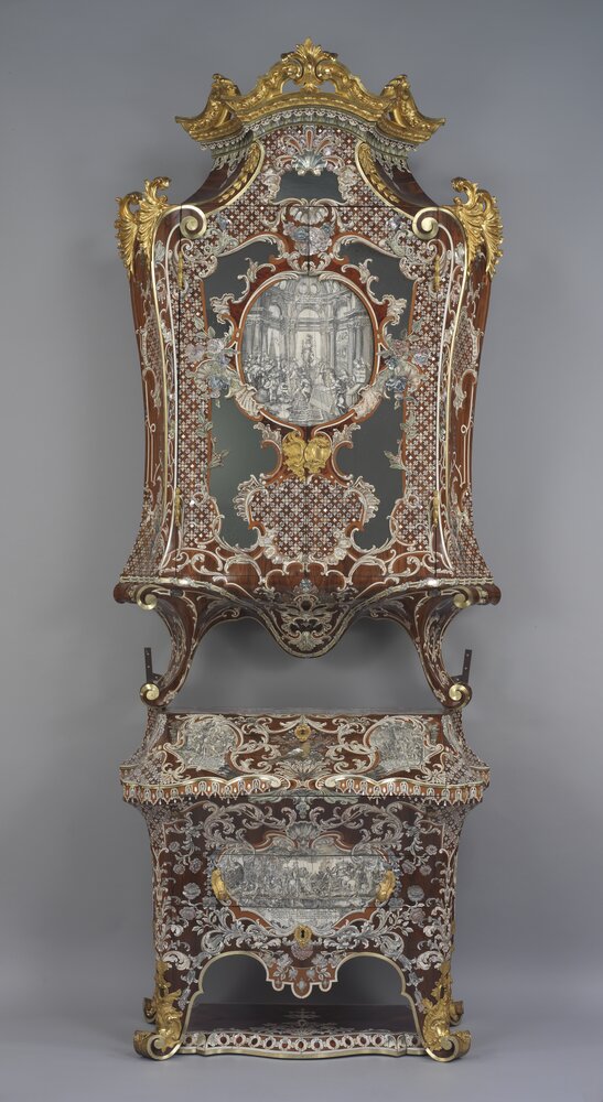 05-AL-2011_Rome, Palazzo del Quirinale, P. Piffetti, Drop-down chest of drawers with two doors ‘Doppio Corpo’, inv. PR 373, DP 1668