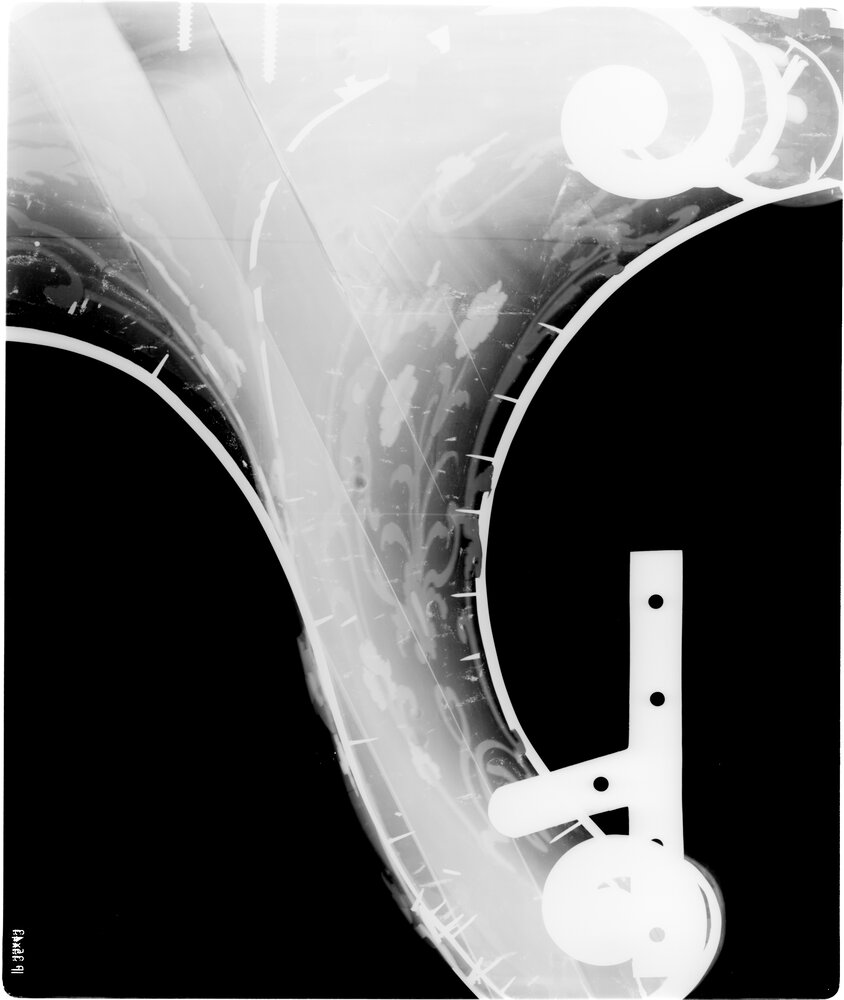 Rome, Quirinal Palace, P Piffetti, Double Body, inv. PR 373, DP 1668 - Digital X-ray X-ray
