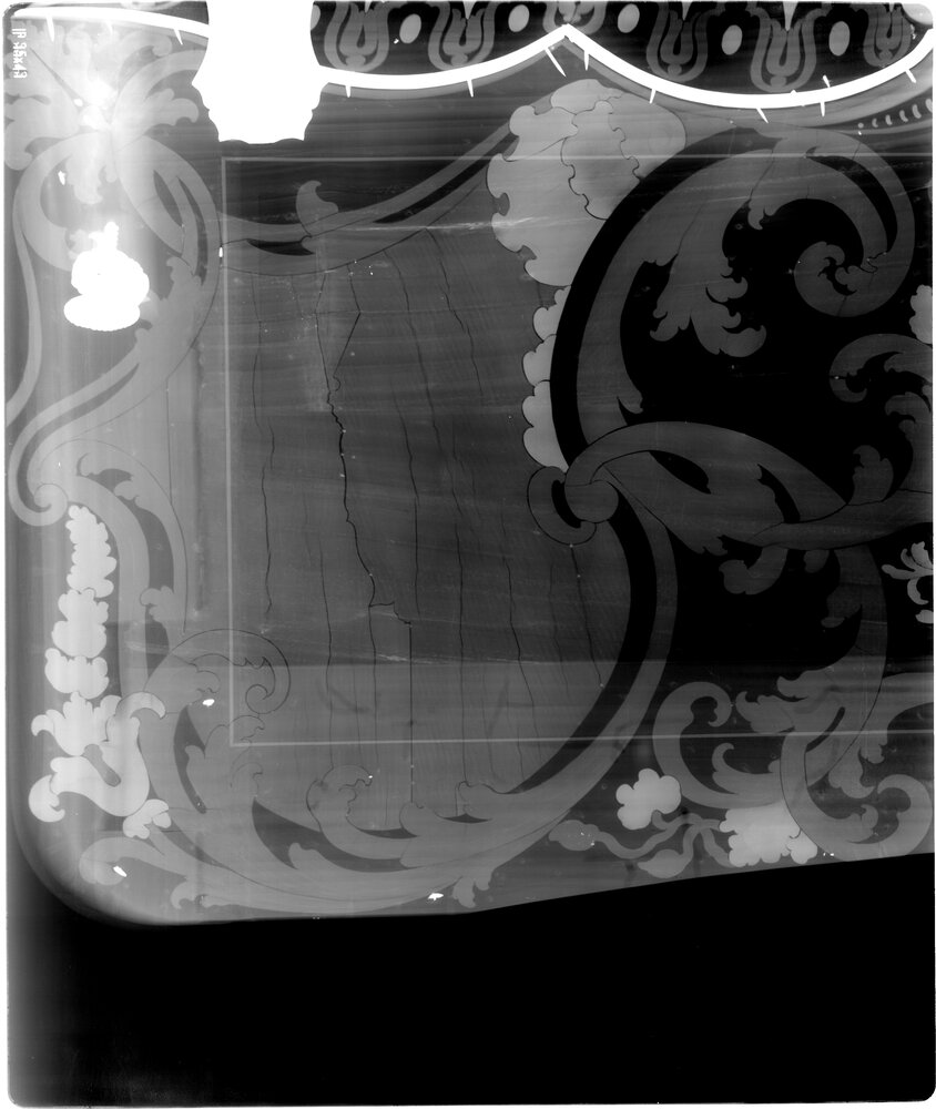 Rome, Quirinal Palace, P Piffetti, Double Body, inv. PR 373, DP 1668 - Digital X-ray X-ray