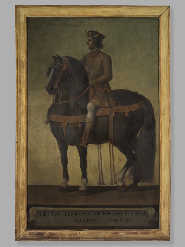 14-TE-2008_Moncalieri, Castle, Equestrian portrait of Philip of Savoy, Duke of Achaia, inv. 298