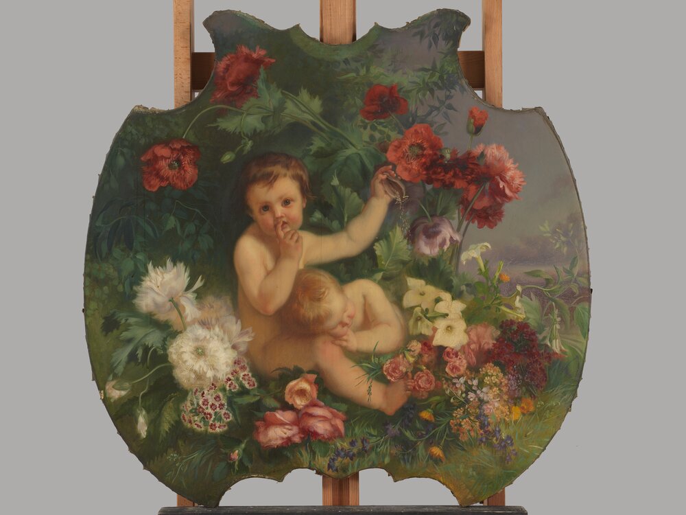 22-mc07b-TE-2012_Moncalieri, Castello, A. e G. Ferri, Putti scherzanti (soprapporte), inv. 412