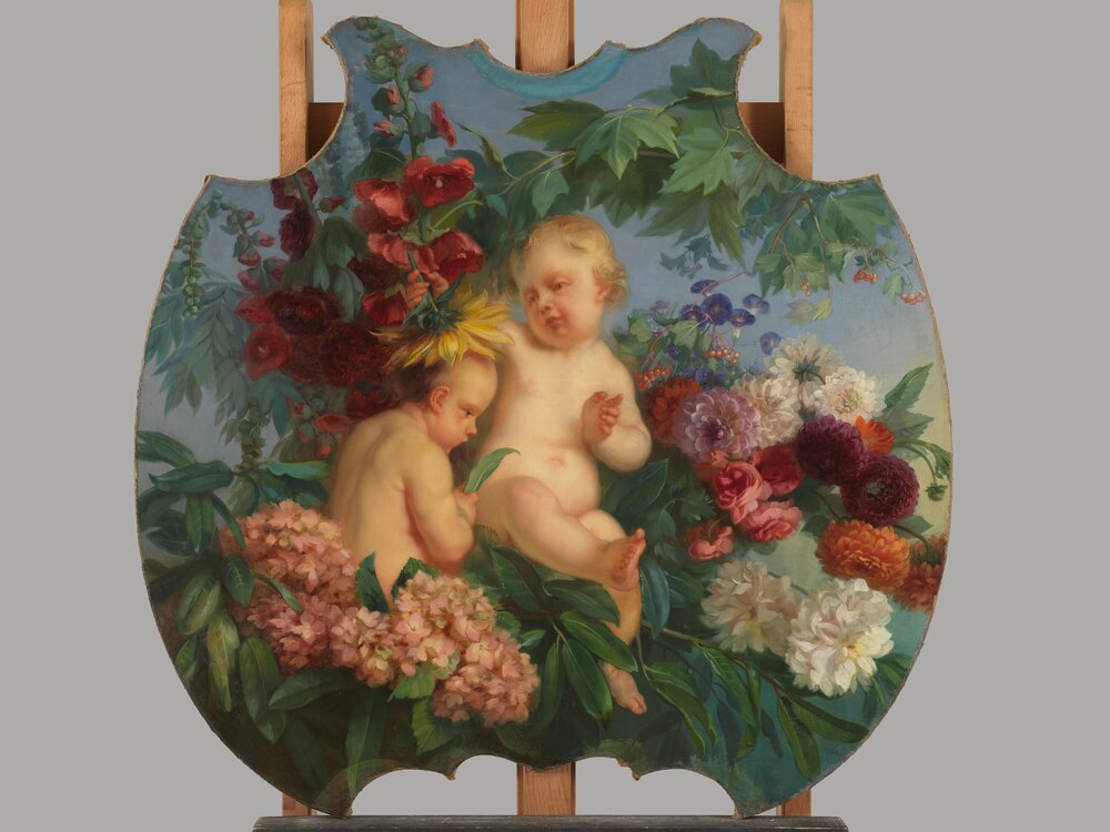 Moncalieri, Castello, A. and G. Ferri, Putti scherzanti, inv. 413 - after restoration