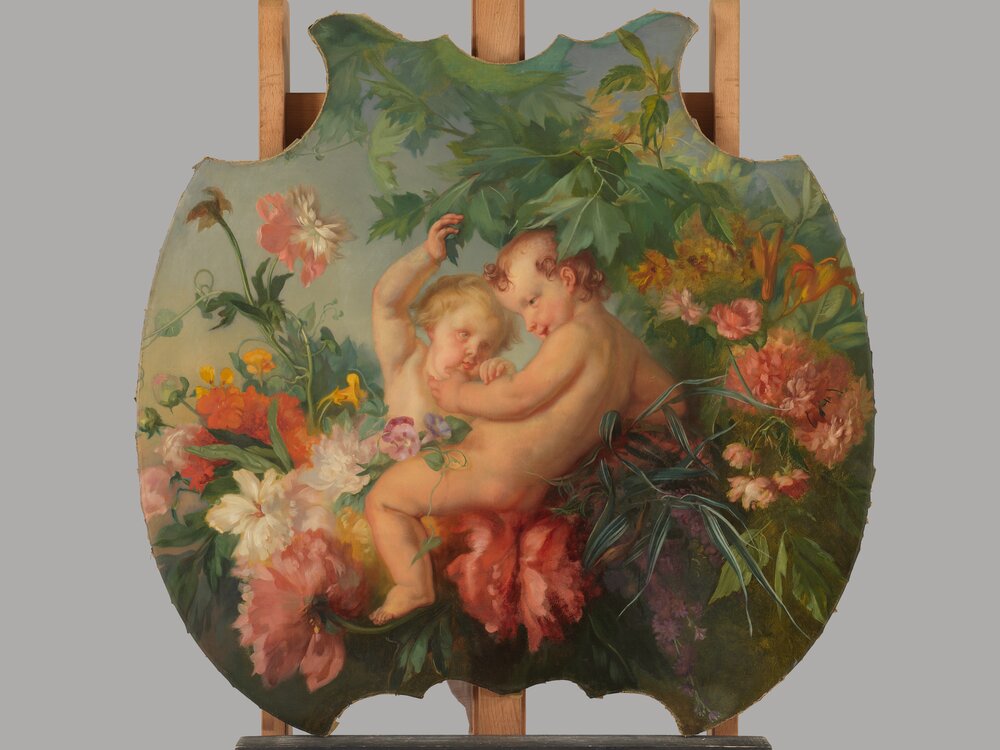 Moncalieri, Castello, A. and G. Ferri, Putti scherzanti, inv. 415 - after restoration