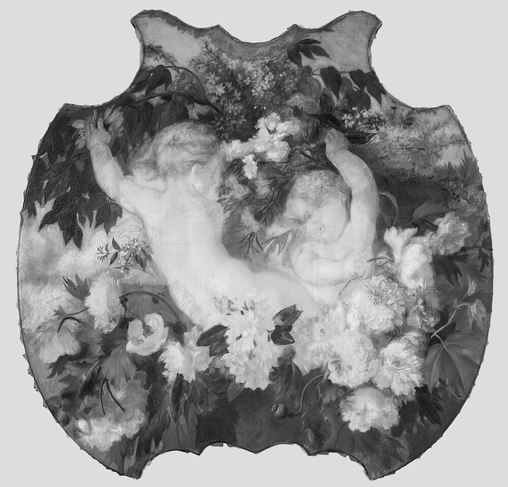 Moncalieri, Castello, A. and G. Ferri, Putti scherzanti, inv. 411 - infrared IR (950 nm)