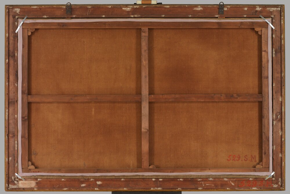 Moncalieri, Castello, F. Petiti, Landscape, inv. 529 S.M., verso - after restoration