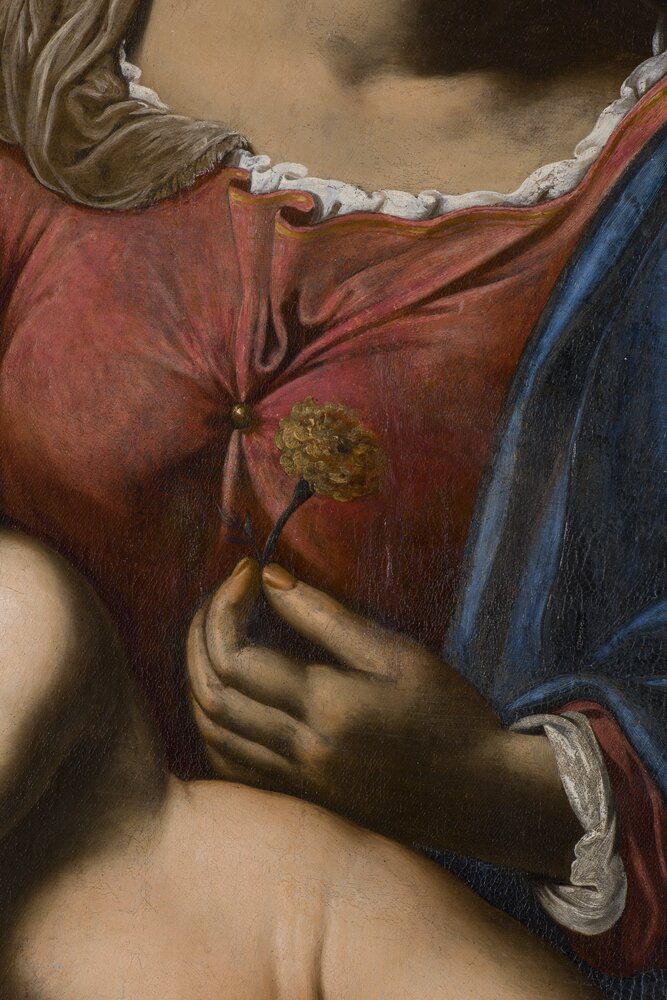 Moncalieri, Castello, A. Gramatica, Madonna con Bambino e S. Cristina, inv. 136 - dopo il restauro