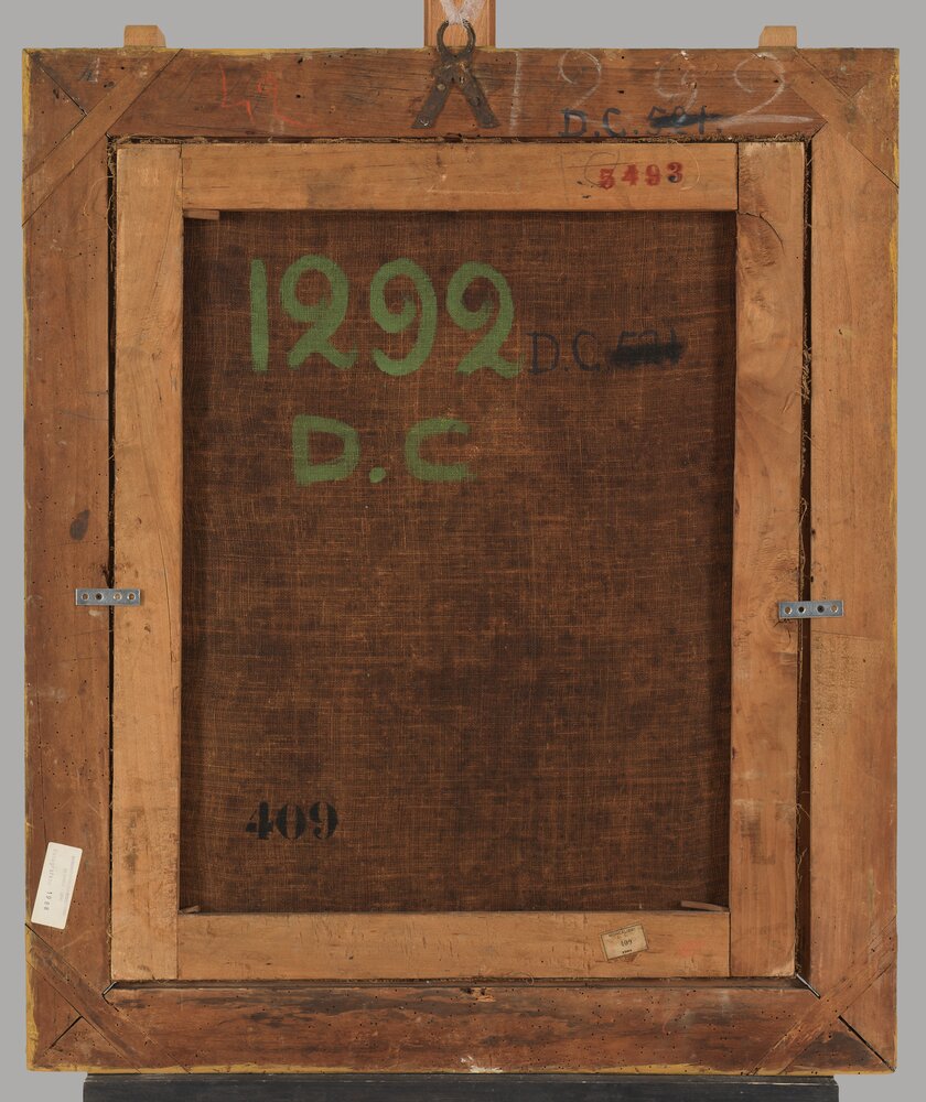 Moncalieri, Castle, Portrait of Emperor James I, inv. 1299 AD, verso - after restoration