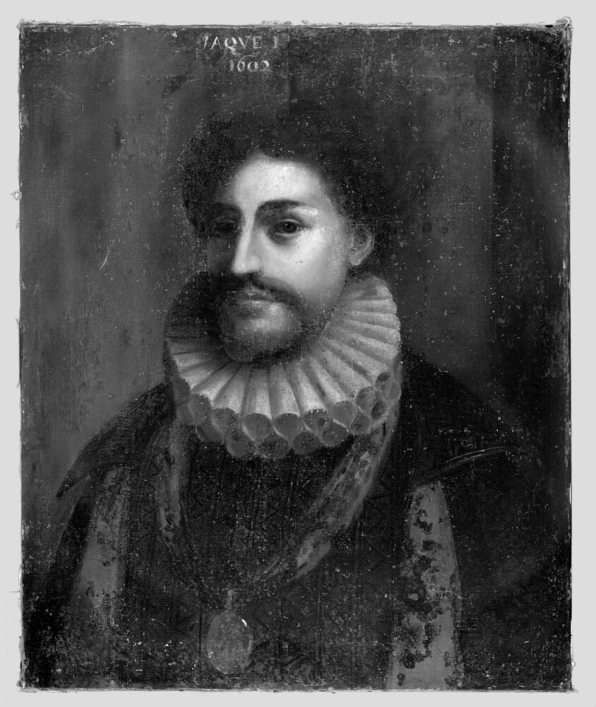 Moncalieri, Castle, Portrait of Emperor James I, inv. 1299 DC - infrared IR (950 nm)